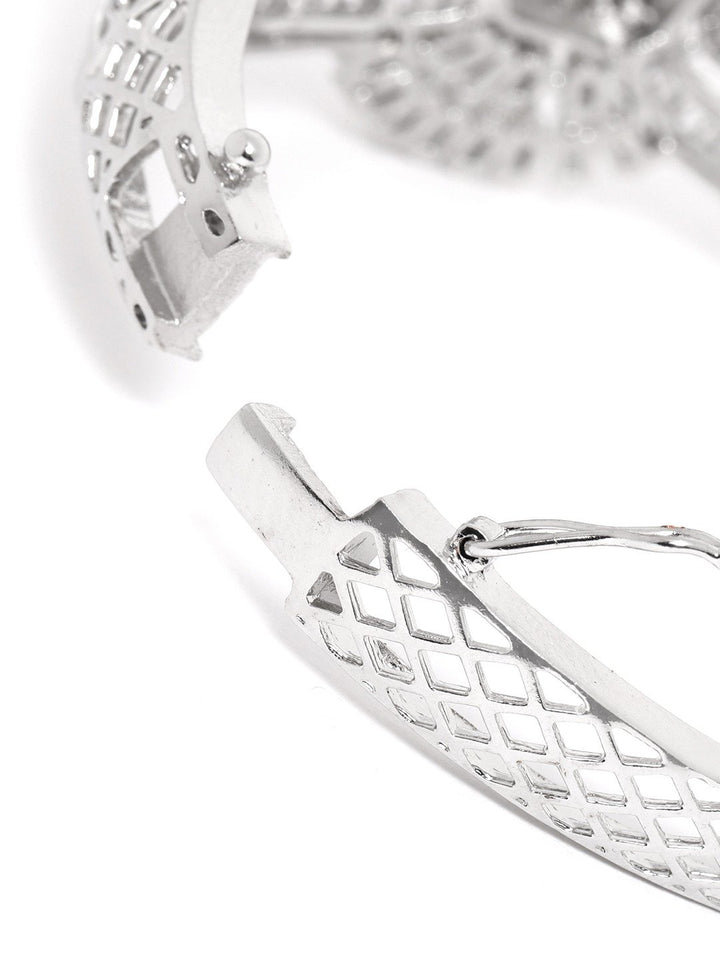 Charisma-American Diamond Studded Bangle Style Bracelet