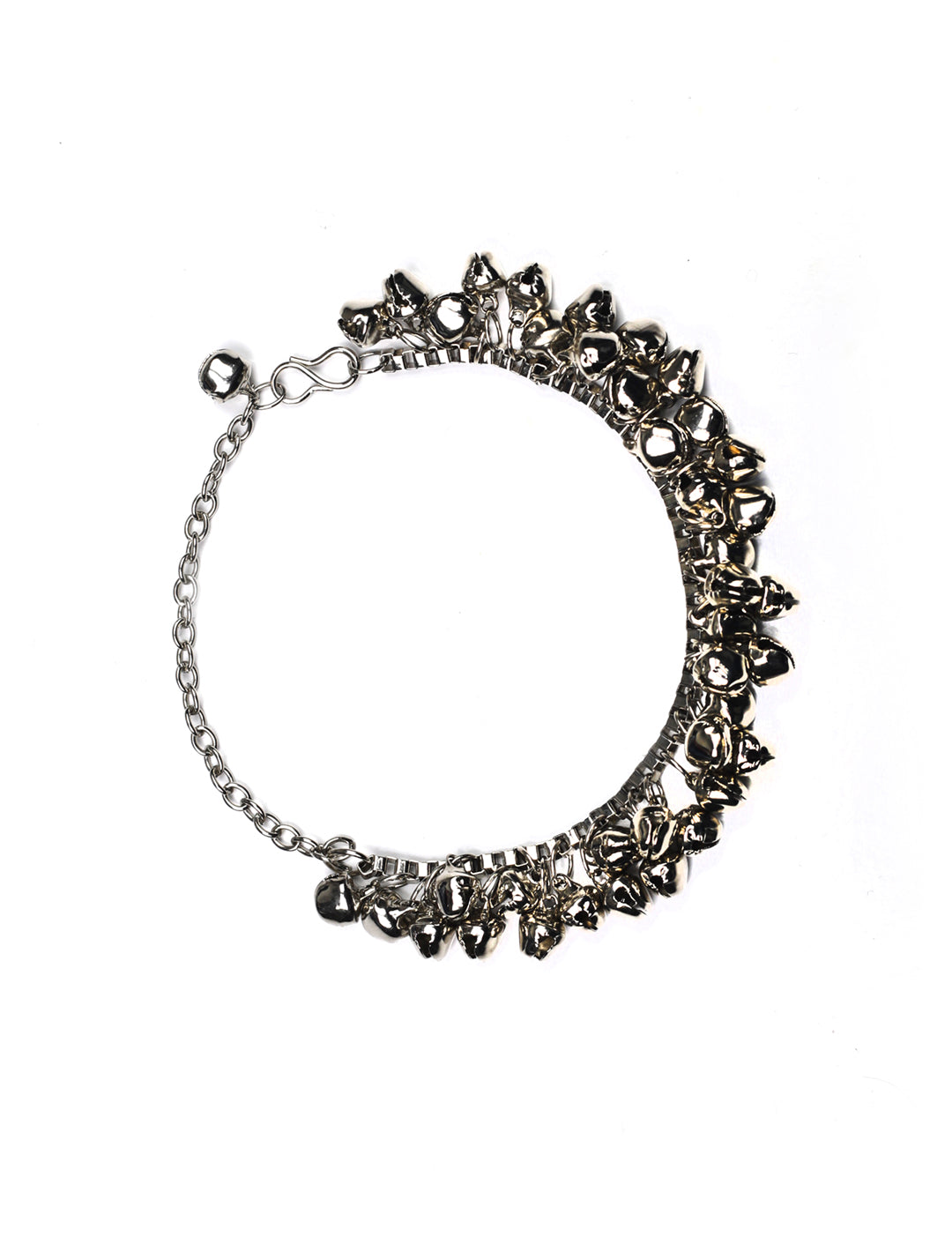 Ghungroo Silver Plated Traditional Bracelet