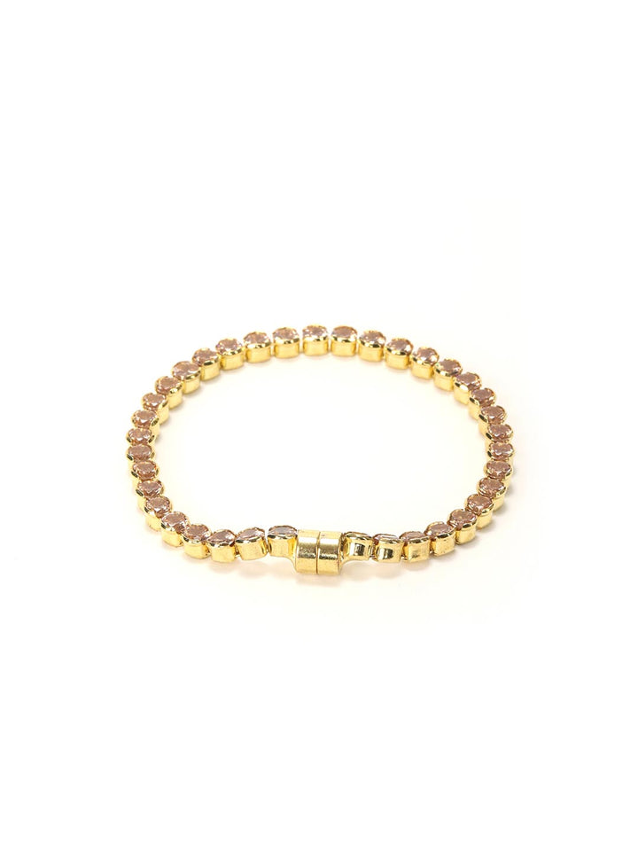 Artificial Stones Gold Plated Bracelet