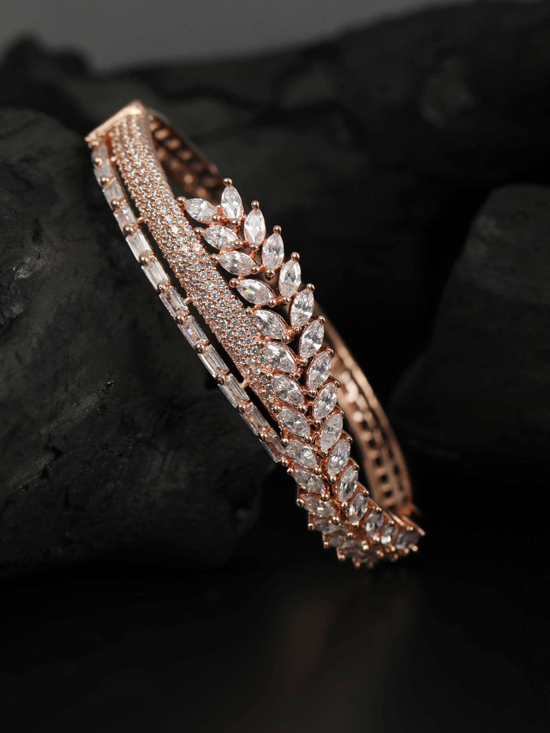 Buy Zeneme Bracelet American Diamond Studded Artistically Designed  Celebrity Inspired American Diamond Bracelet With Matching Ring Jewellery  For Girl and Women (Design 1) Online at Best Prices in India - JioMart.