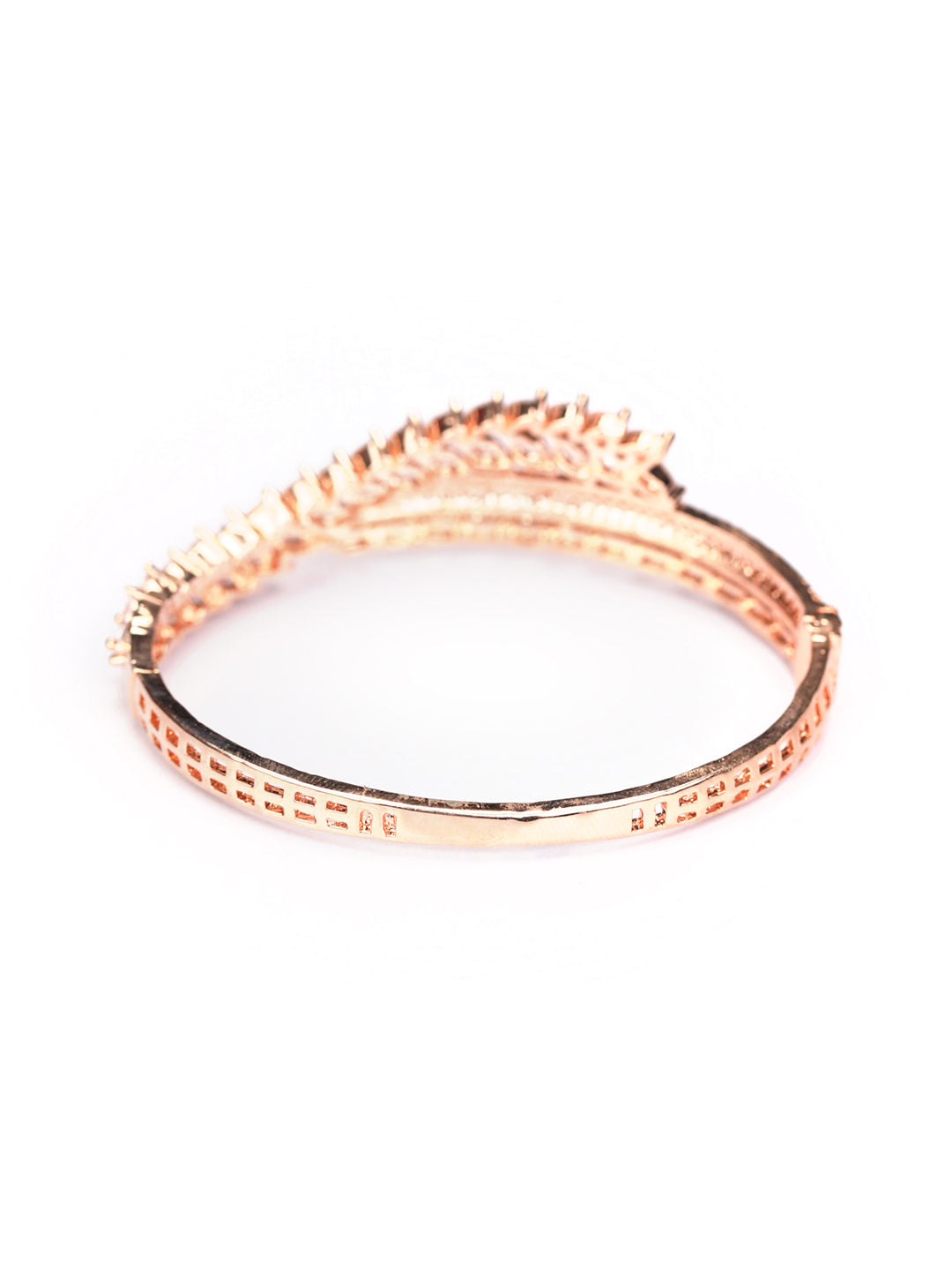 Priyaasi Rose GoldPlated Handcrafted American Diamond Studded Bangle Style  Bracelet Buy Priyaasi Rose GoldPlated Handcrafted American Diamond  Studded Bangle Style Bracelet Online at Best Price in India  Nykaa