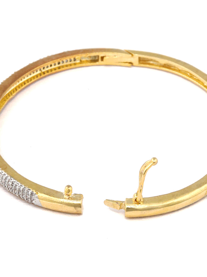Elegant American Diamond Gold Plated Bracelet