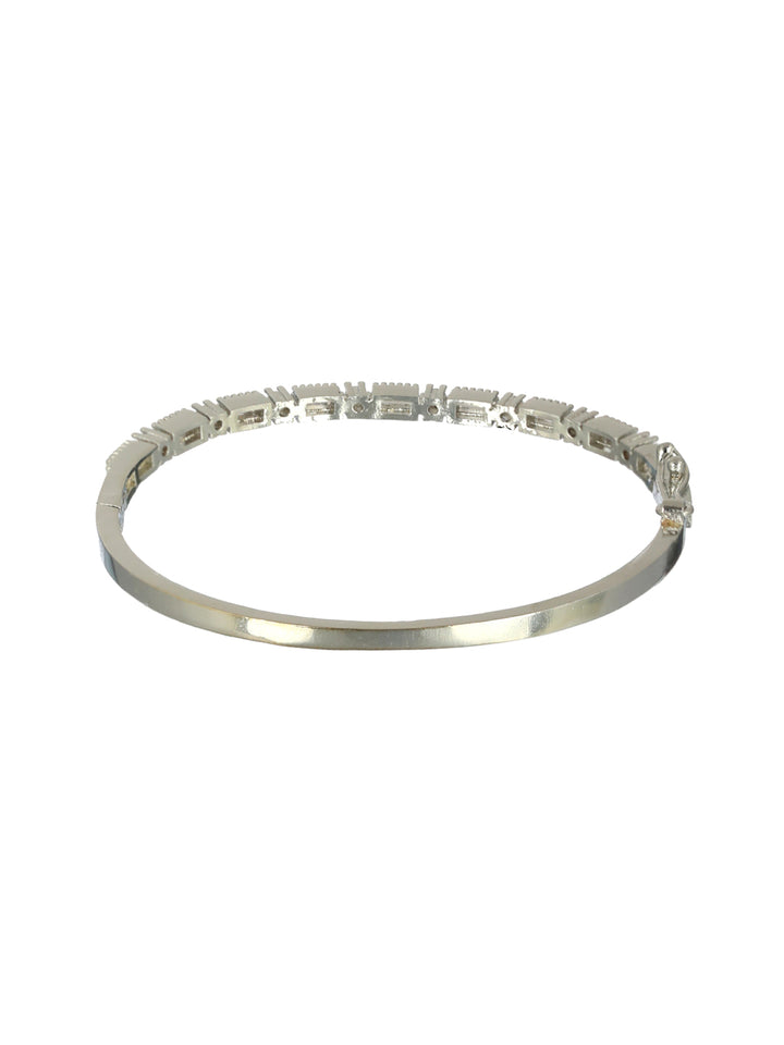 Priyaasi Elegant American Diamond Silver-Plated Bracelet