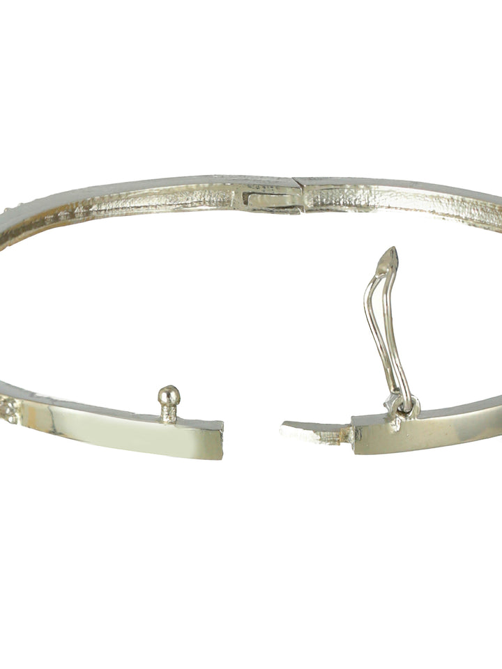 Priyaasi Infinity American Diamond Silver-Plated Bracelet