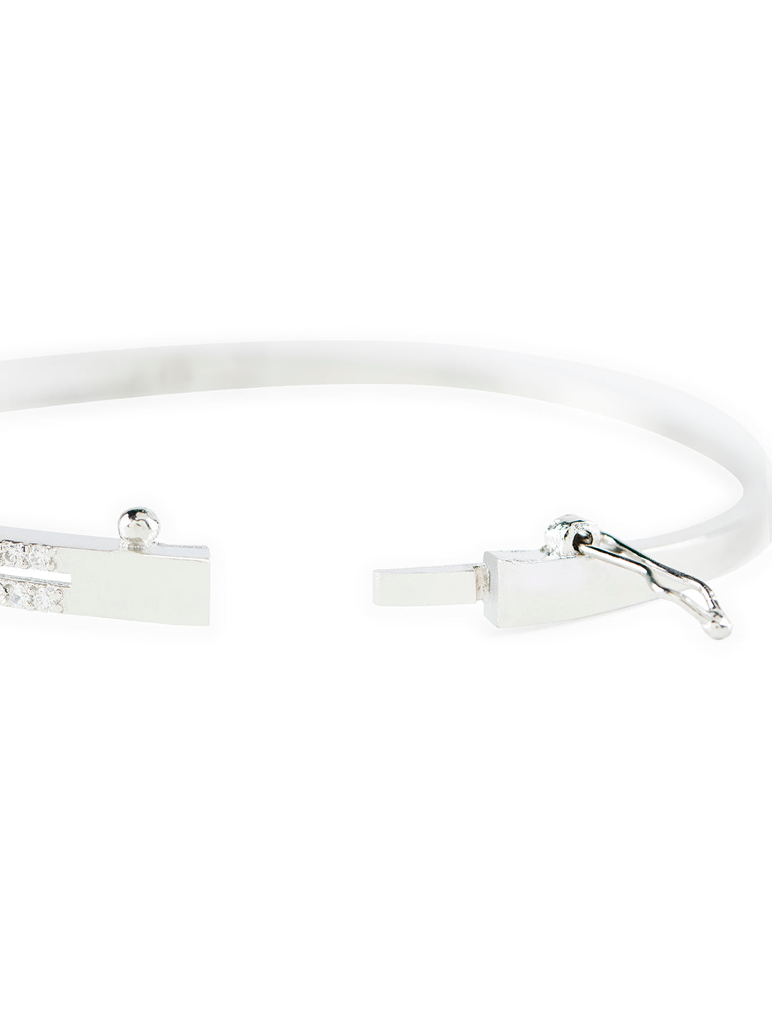 Stunning Vine Design AD Silver-Plated Bracelet