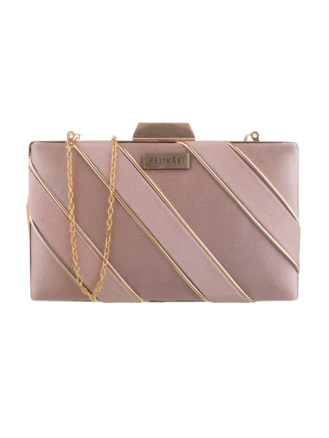 Lavender Love Streaky Golden Party Clutch