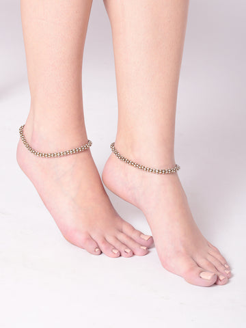 Designer Stone Embellished Anklet/Payal