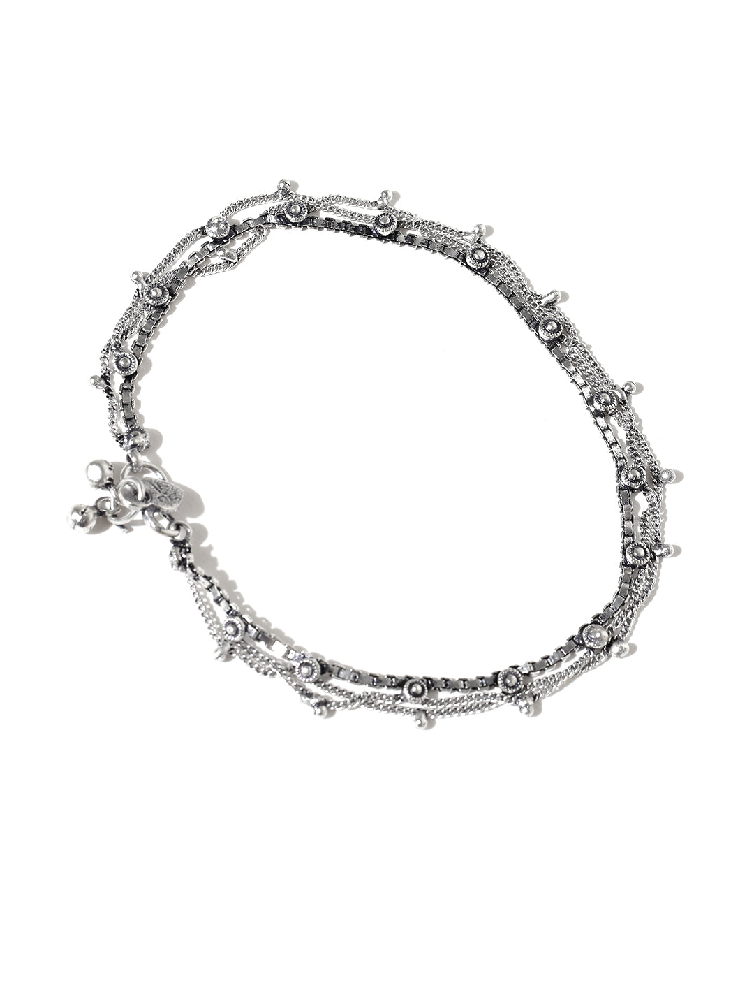 Designer German Silver/Oxidized Anklet/Payal