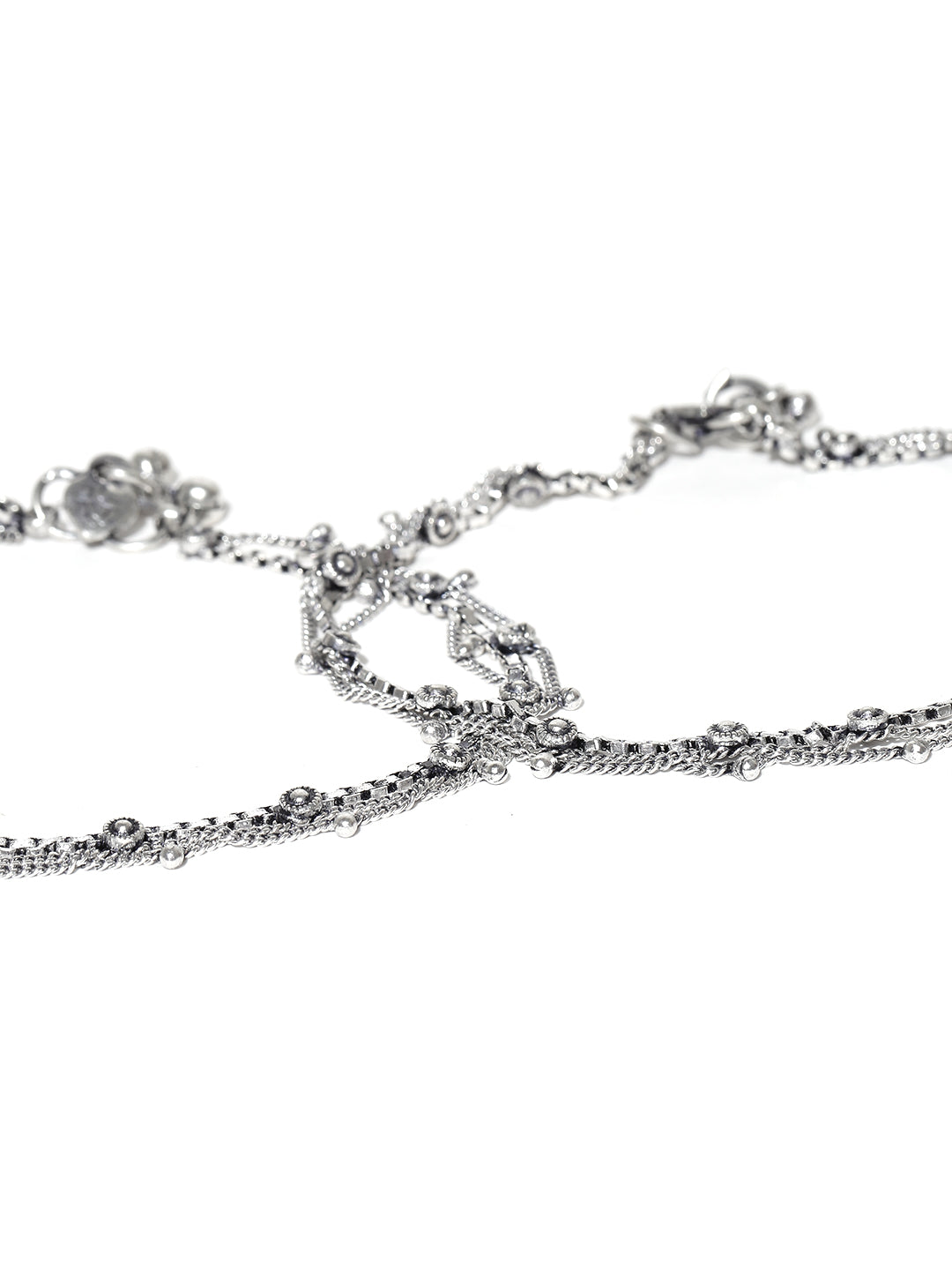 Designer German Silver/Oxidized Anklet/Payal