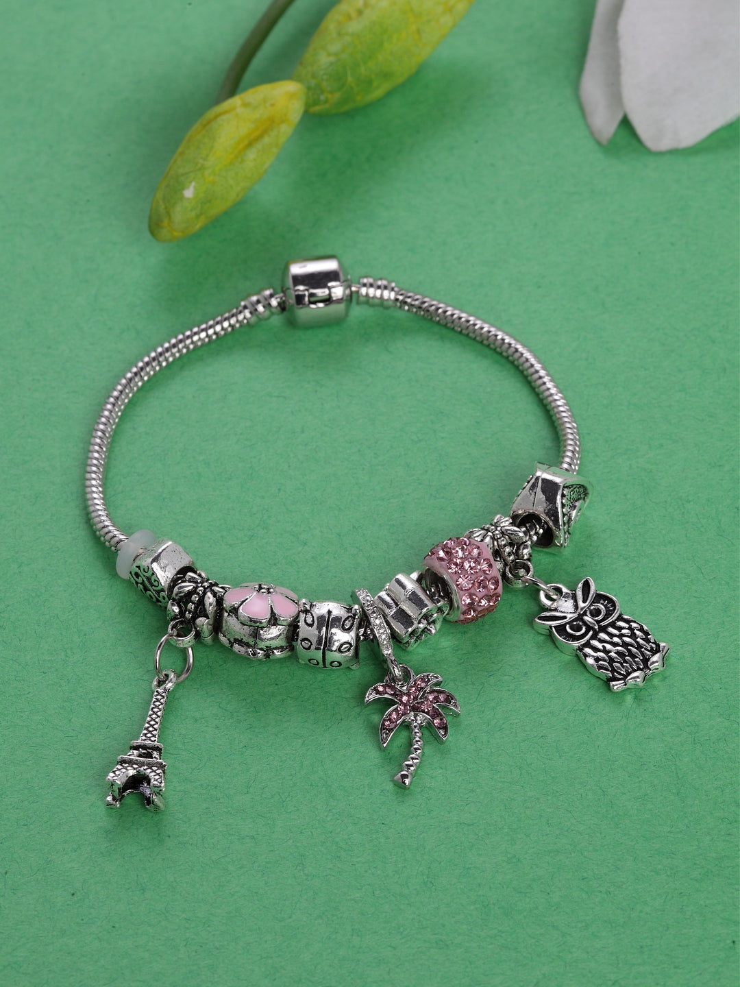Elephant Inspired German Silver Bracelet For Women & Girls