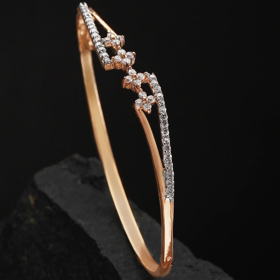 Buy Stunning Premium Quality Designer Rose Gold Diamond Bracelet Online  From Wholesale Salwar.