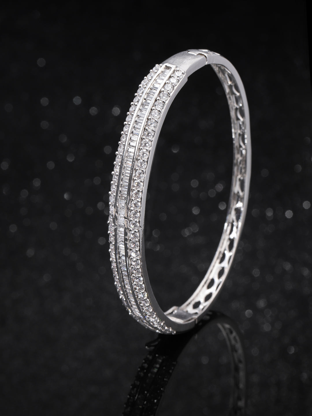 MYKI Lovely Diamond Studded Love Bracelet For Women & Girls : Amazon.in:  Jewellery