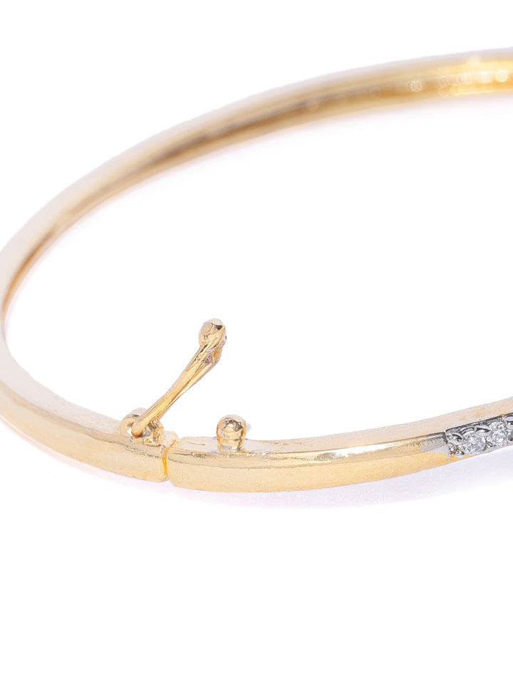Gold-Plated American Diamond Studded Bracelet