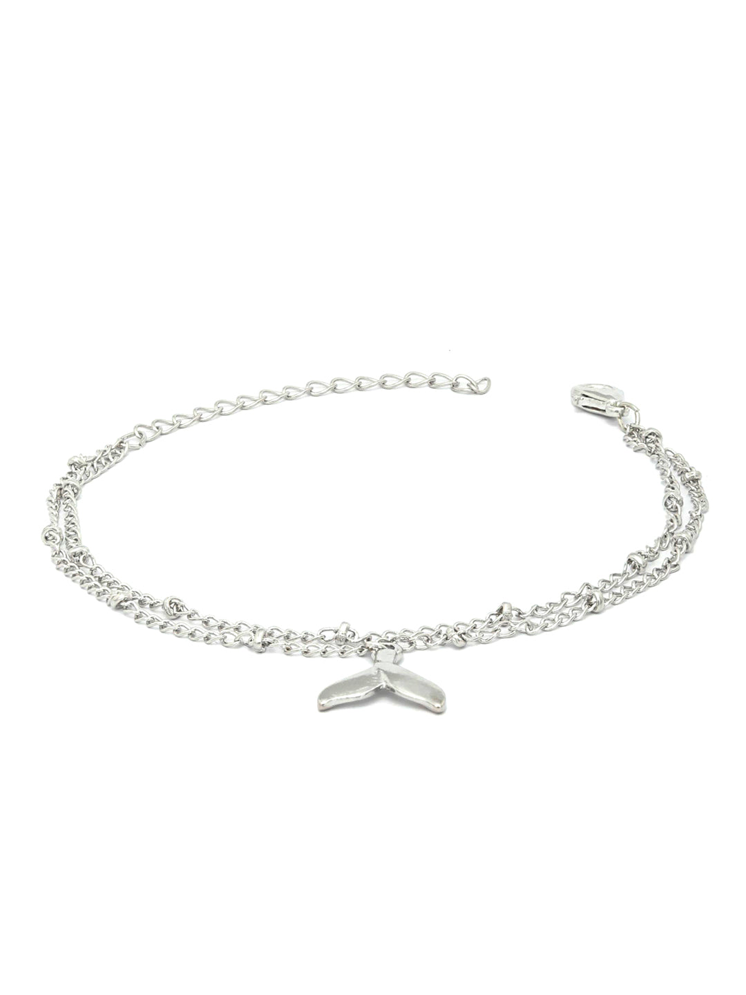 Silver Plated Fishtail Link Bracelet