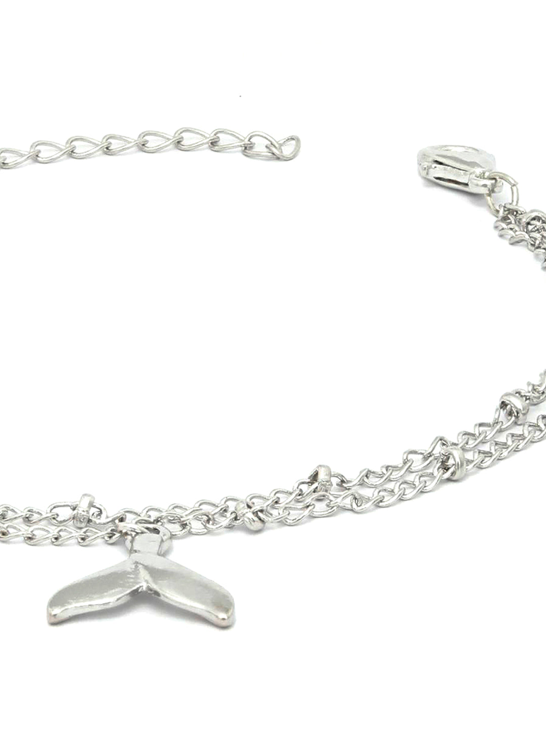 Silver Plated Fishtail Link Bracelet