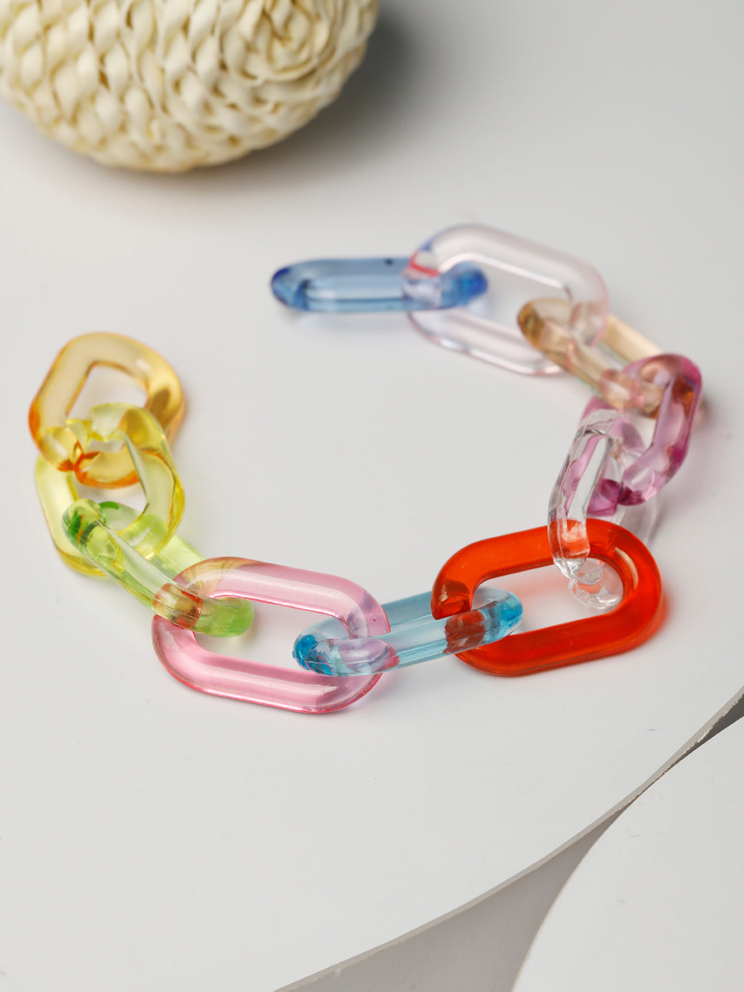 Multi-Color Contemporary Link Bracelet
