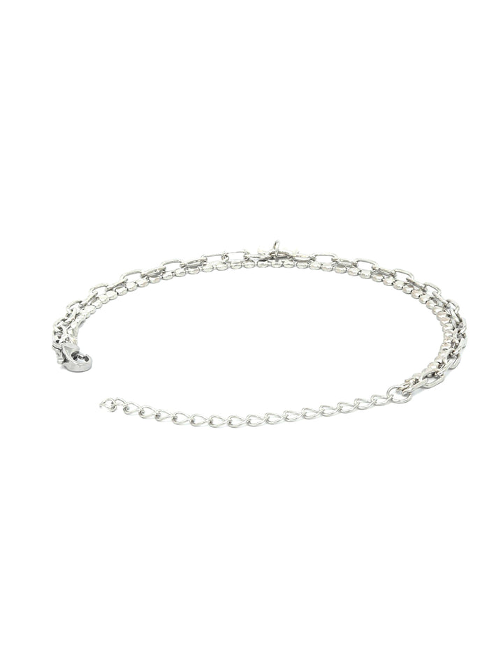 Silver Plated Love Link Bracelet