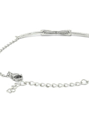 Contemparory Stones Silver Plated Link Bracelet