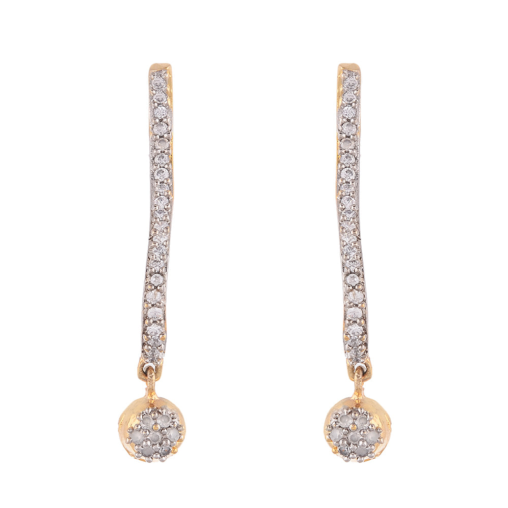 Stunning American Diamond Drop Earrings