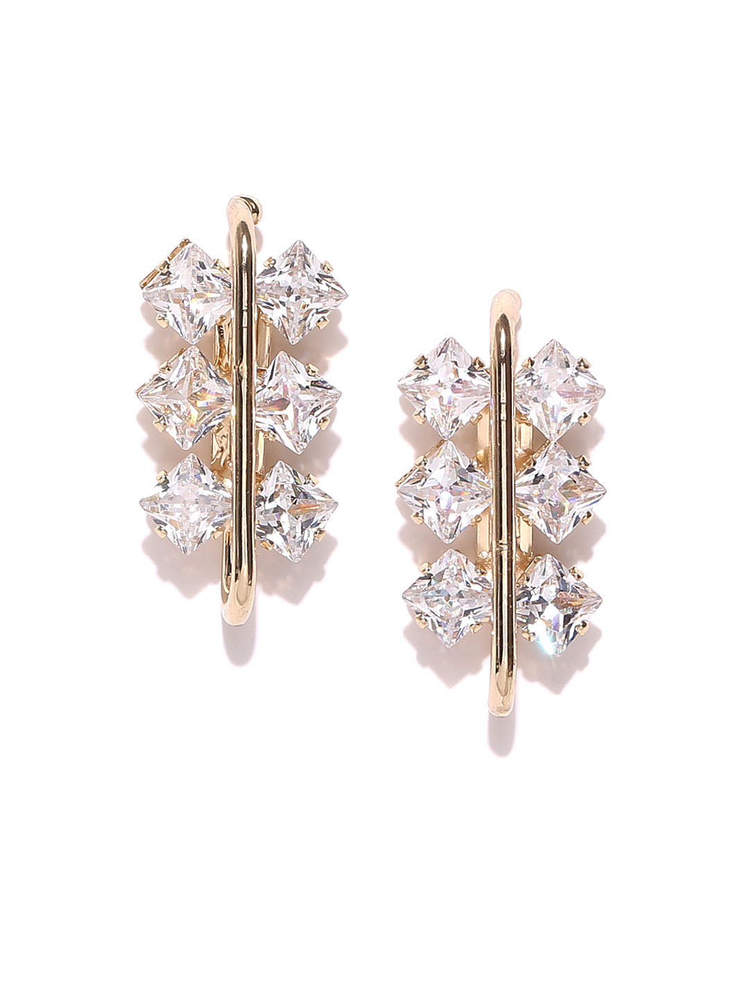 Designer Elegant Crystal Stud Earrings