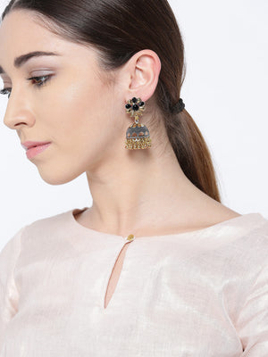 German Silver Jhumki Earrings For Women/Girls