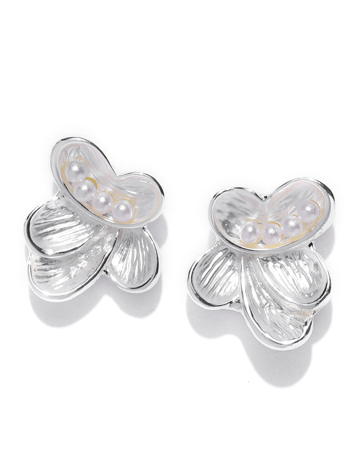 Silver Plated Stud Earrings For Girls & Women