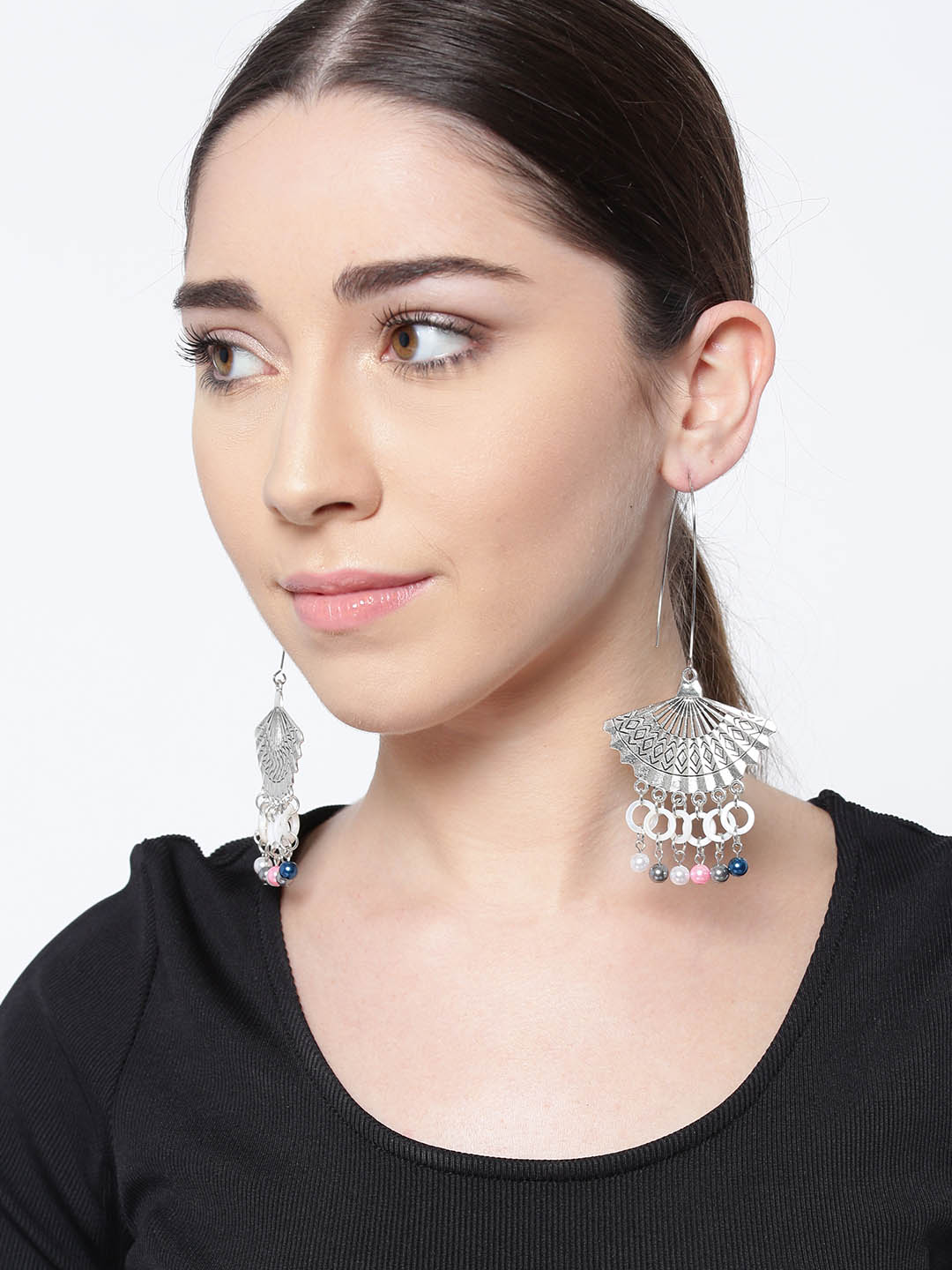 Oxidized Earrings For Women & Girls(Antique Silver)