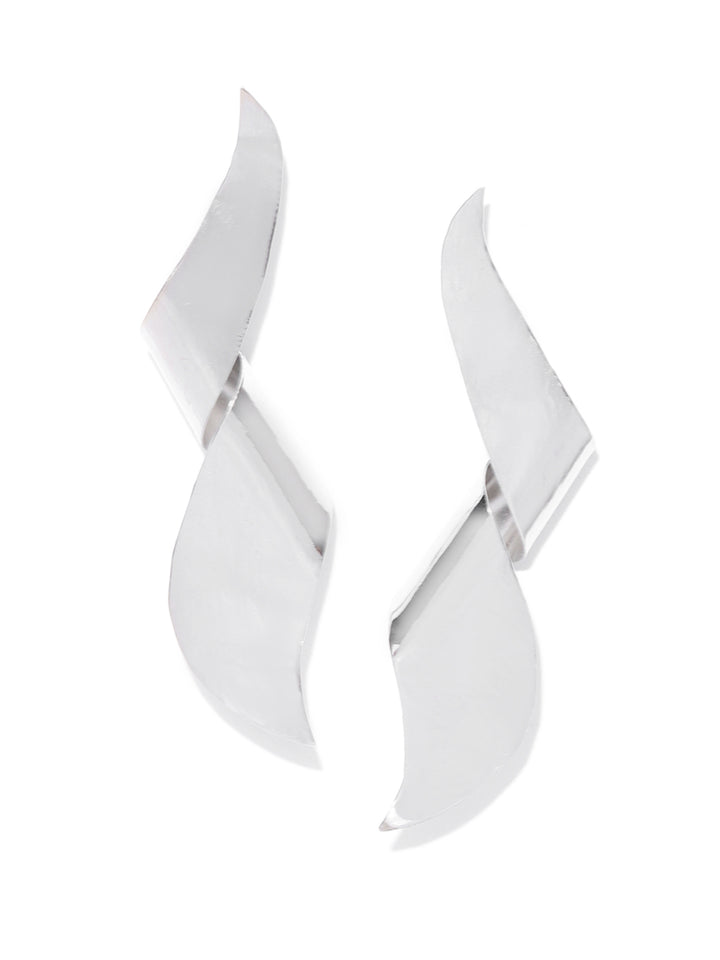 Silver Foil Plated Beautiful Design Lightweigh Handcrafted Drop Earrings