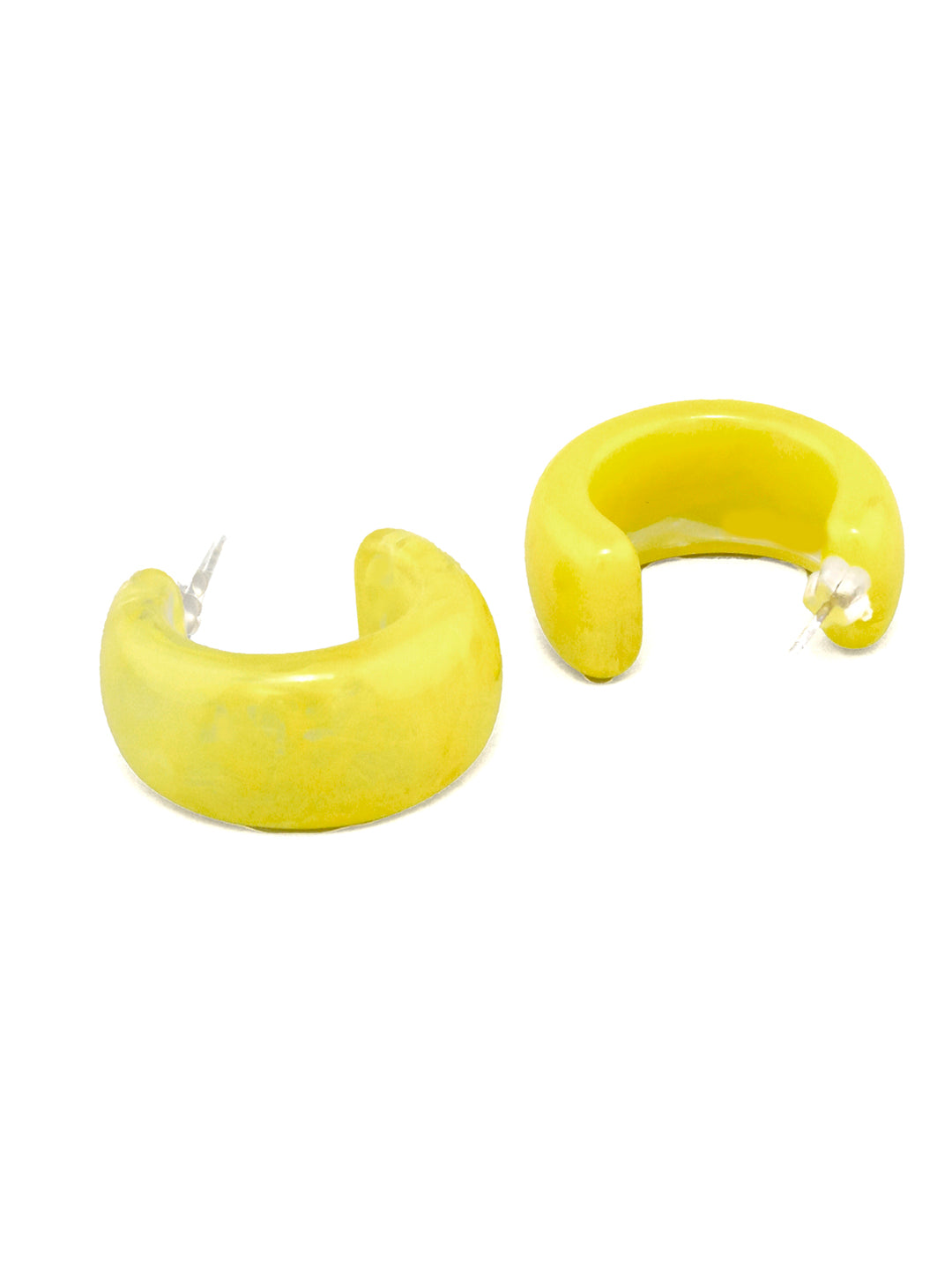 Western Yellow Half Hoop Earring