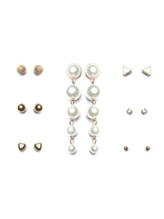 Gold Toned Studs Set of 7