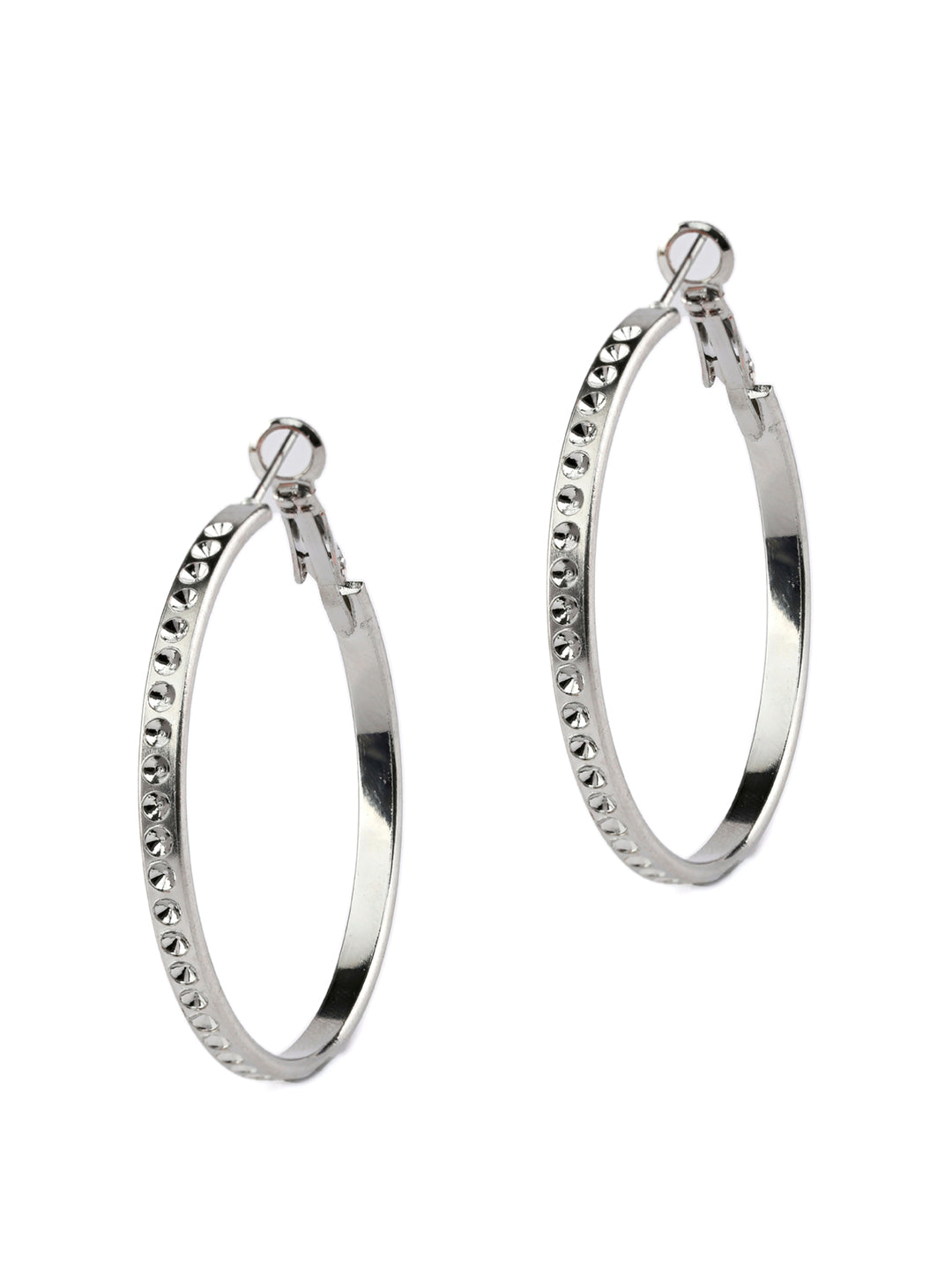 Classic Tunnel Medium Hoop Earrings | Silver Plated Earrings | Missoma