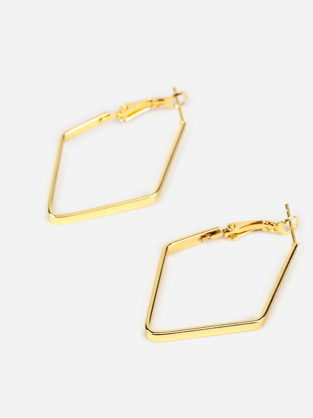 Gold Plated Stainless Steel Rounded Square Hoop Earrings - Lovisa