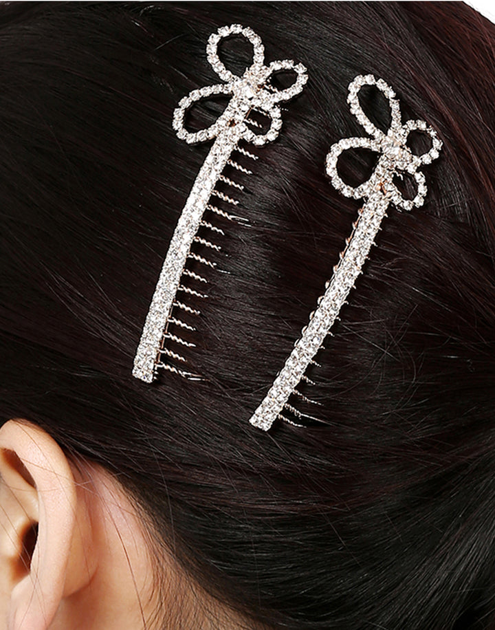 Rose Gold Stone Hair Clip For Girls & Women Hair Accessories