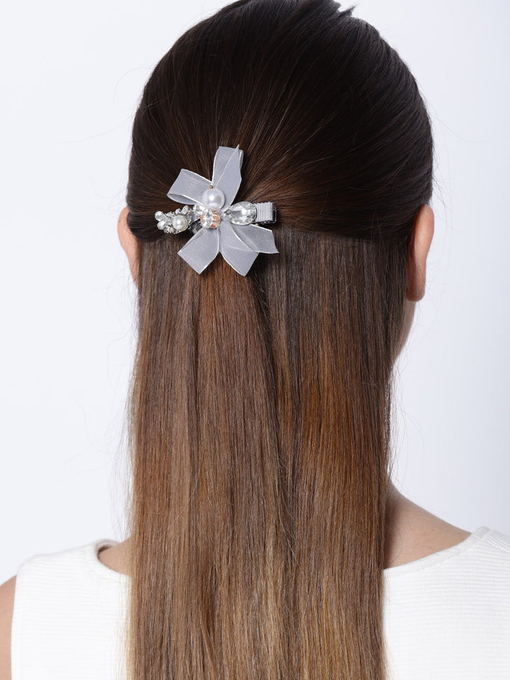 Diamond Pearl Flower Hair Accessories