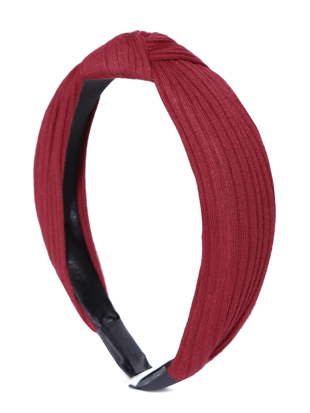 Cross Knot Design Maroon Colour Hairband