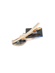 Blue Gold Plated Sparkle Hair Pin