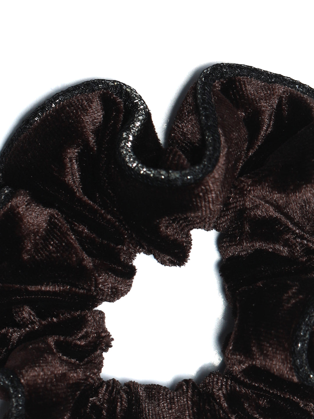 Brown Embellished Scrunchie