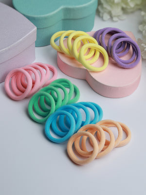 Multi Coloured Hair Ties Pack of 30