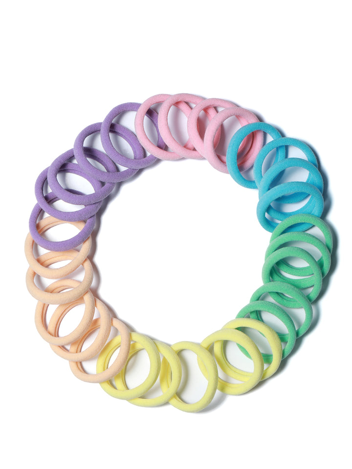 Multi Coloured Hair Ties Pack of 30