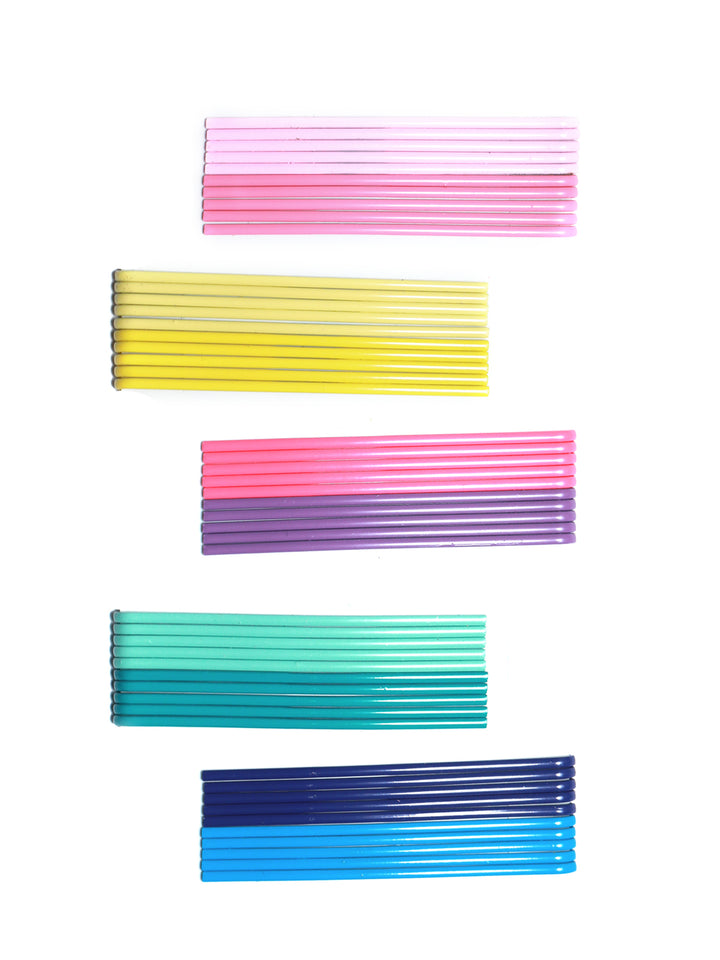 Multi Coloured Hair Pins Set of 50