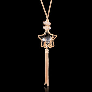 Crystal Rose Gold Plated Star Pendant