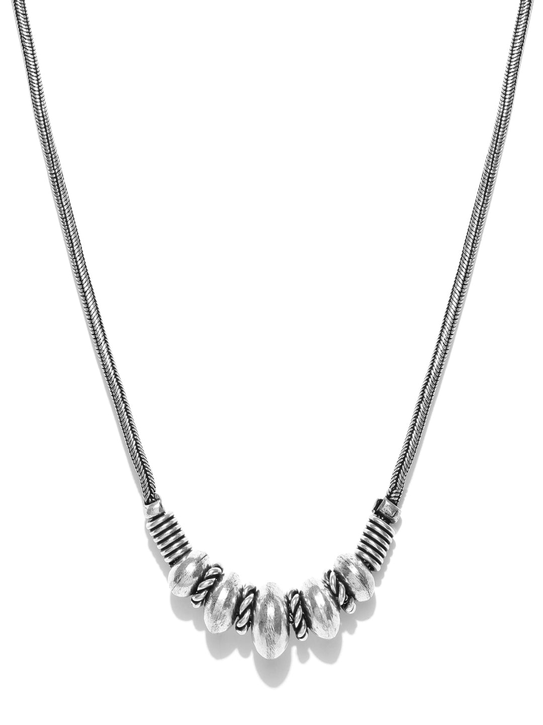 German Silver Oxidised Necklace