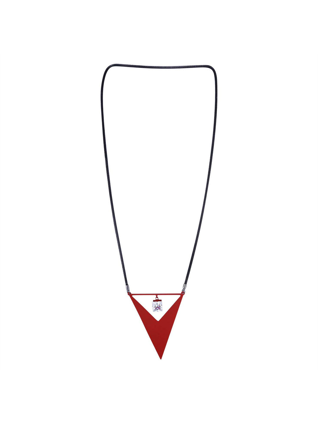 Red Geometric Pendant