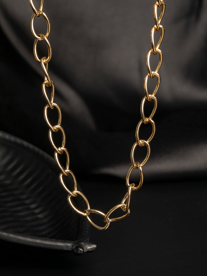 Gold Plated Linked Necklace