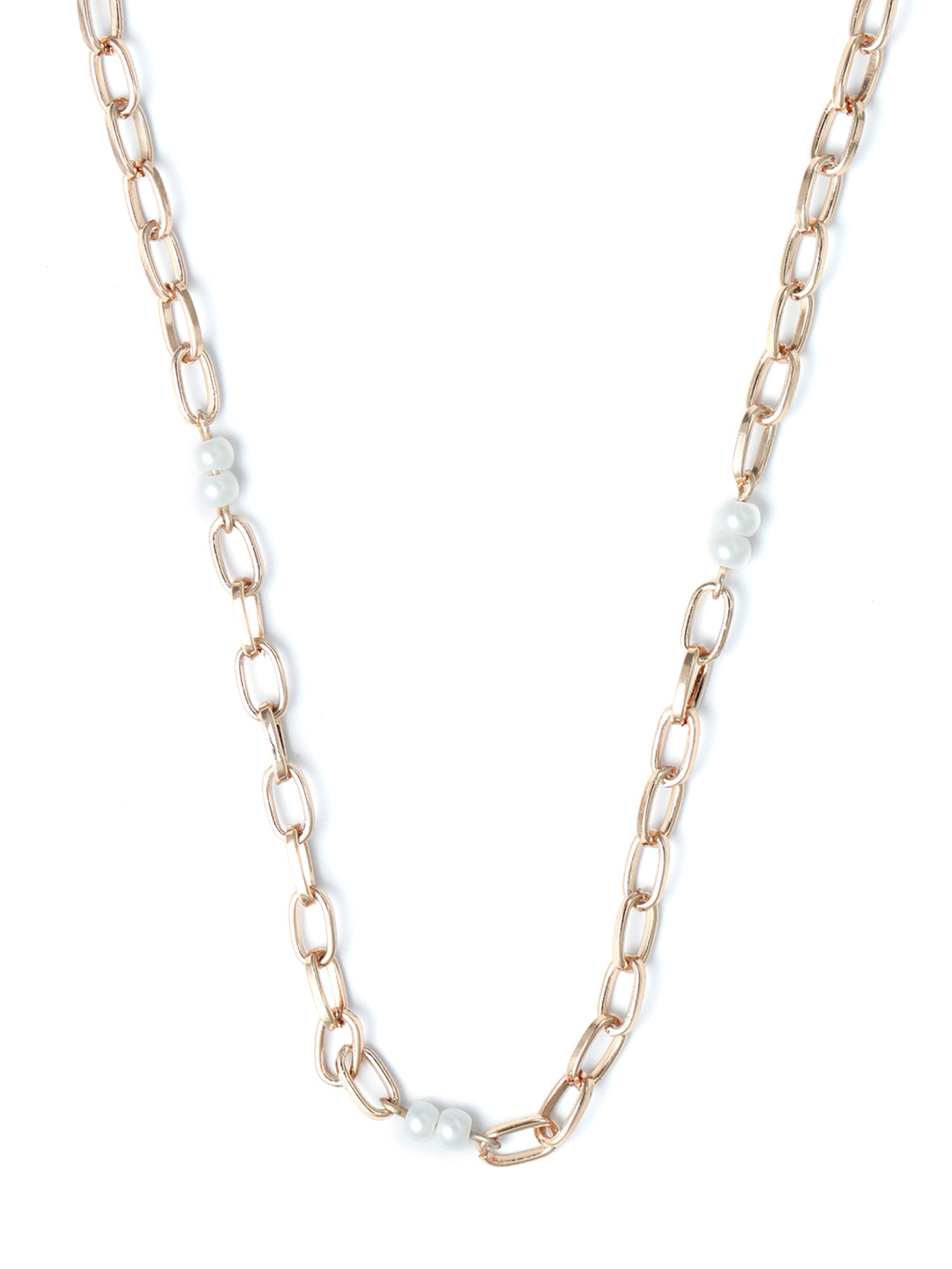 MW Chunky Chain Choker Necklace in Metallic | Lyst