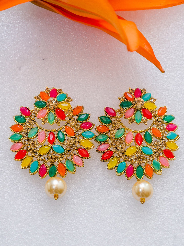 Multicolour Party Wear Drop Earrings For Girls and Women