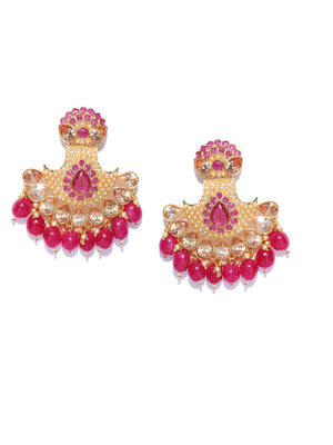 Partywear Crystal & Pearl Earrings