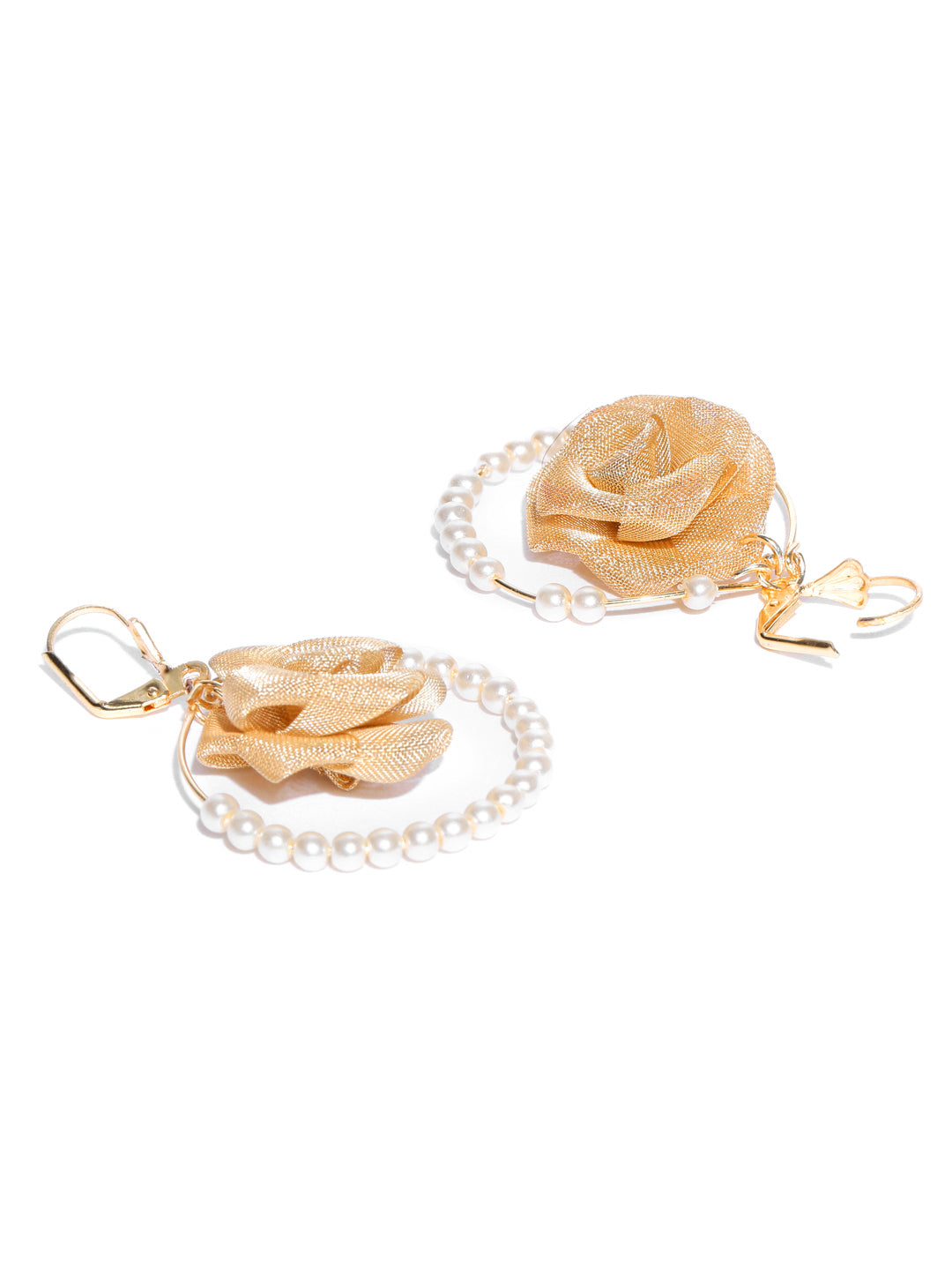 Flowral Pearl Bali Earrings