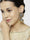 Geometric shaped Grey Jhumka Earring For Women And Girls
