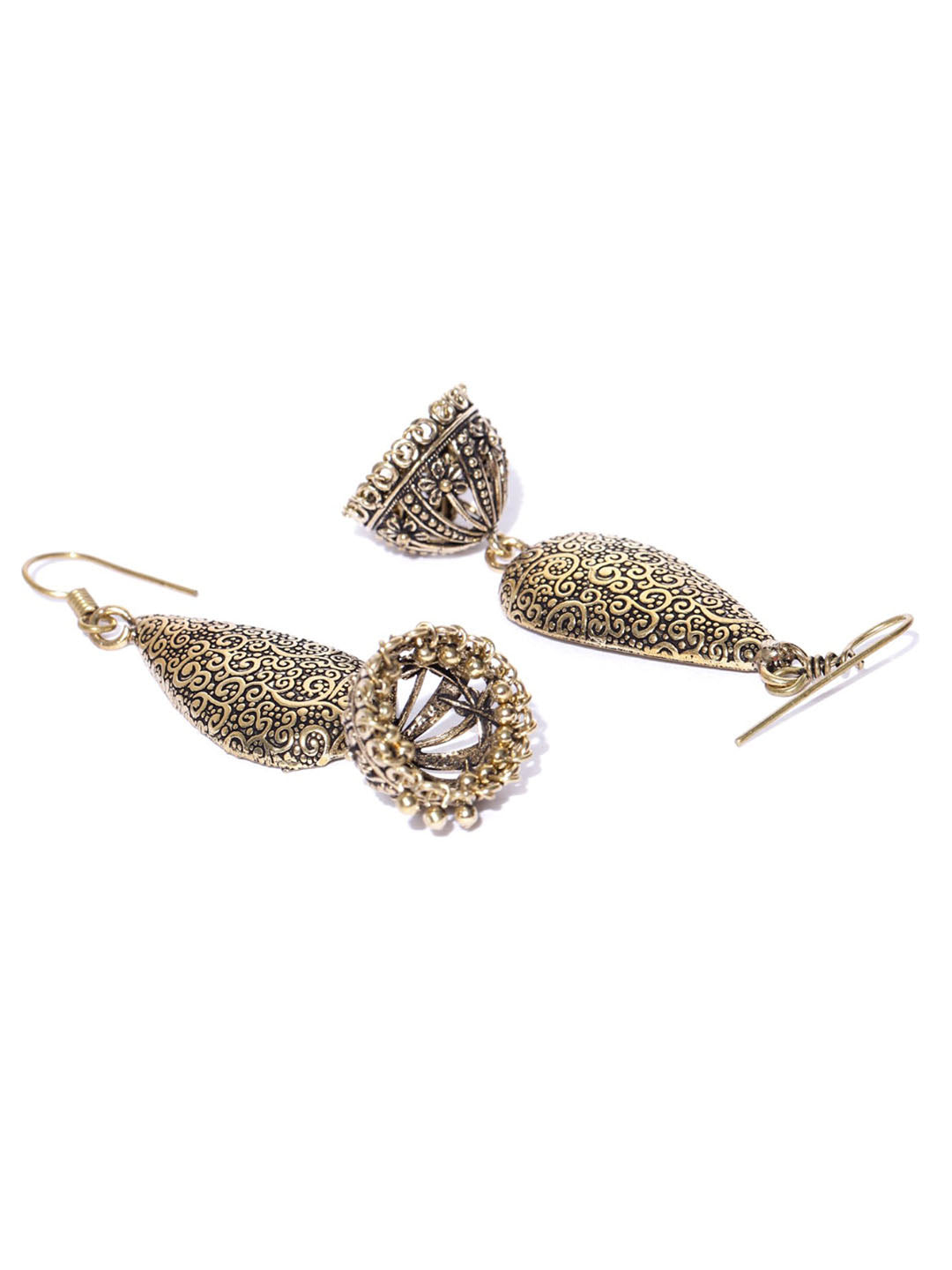 Designer Gold Plated American Diamond Stud Earring For Women And Girls